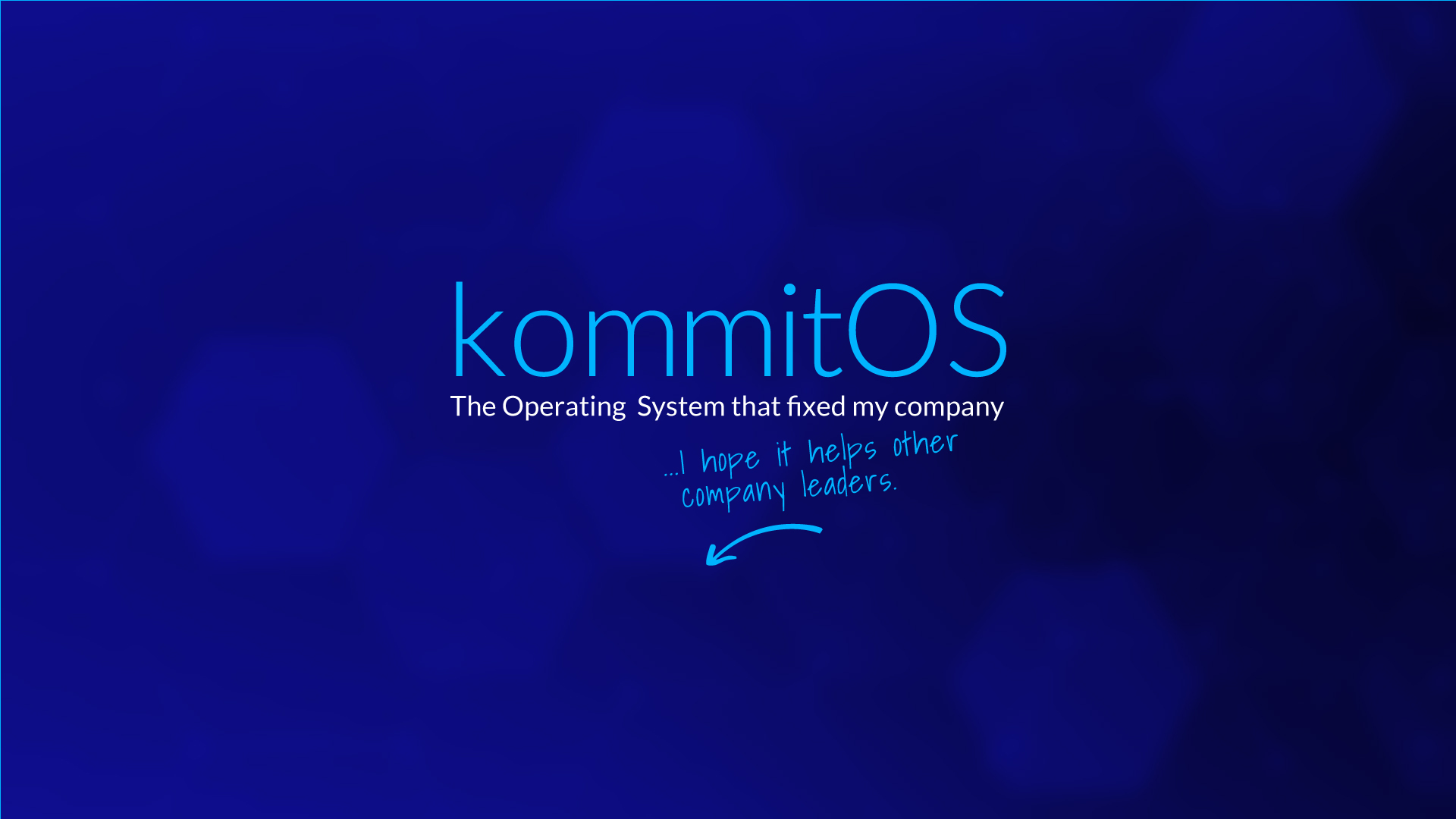 introducing the kommitOS